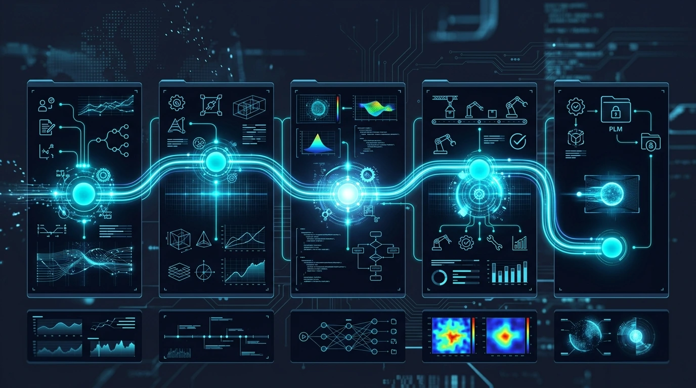 5-Stage Digital Engineering Workflow Milestone Dashboard