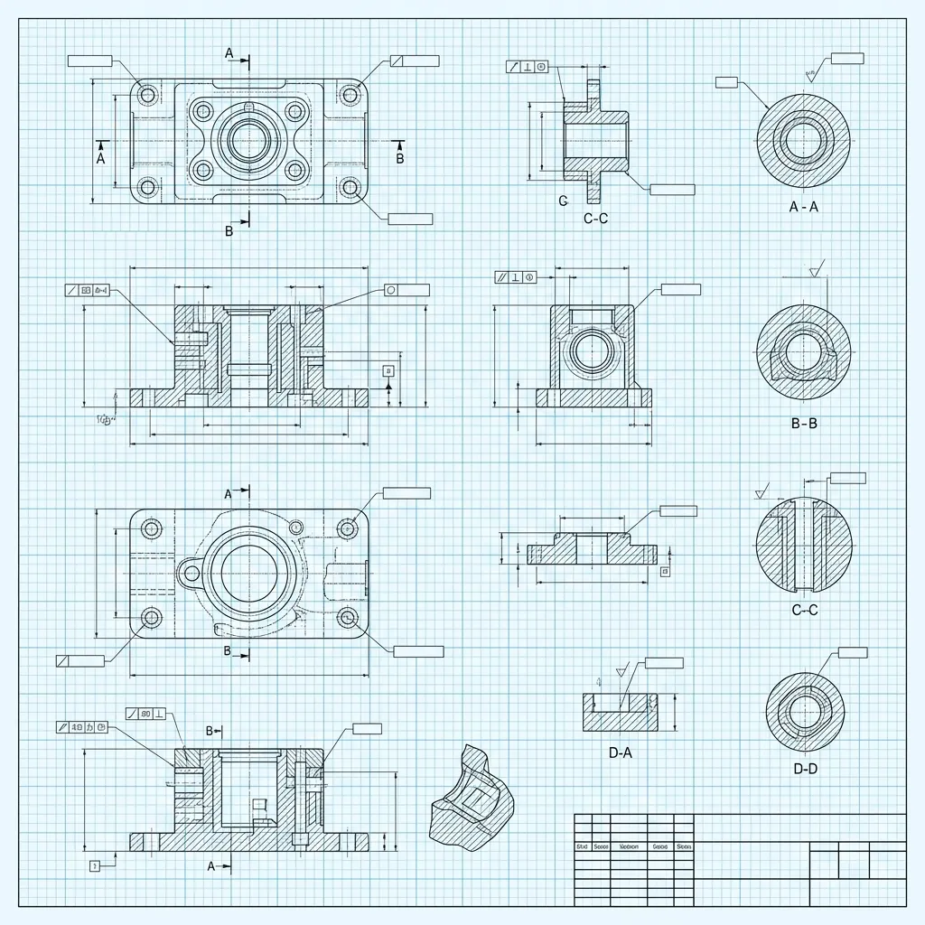 Manufacturing Drawing Lab Panoramic Blueprint