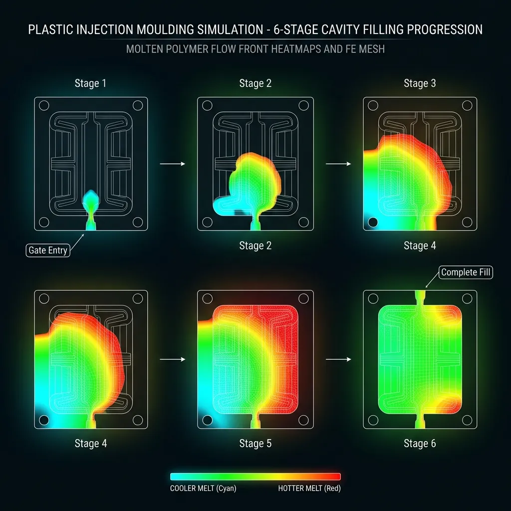6-Stage Cavity Fill Progression Sequence