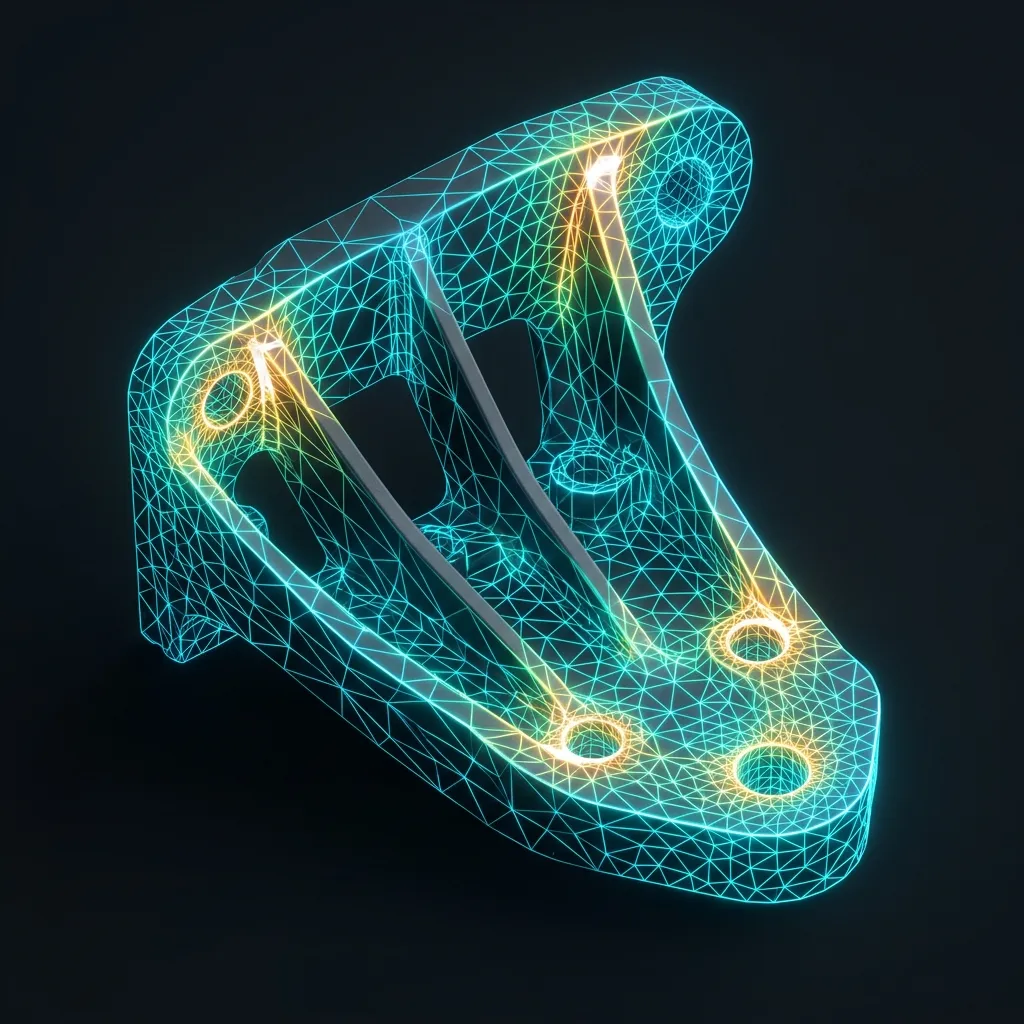 Topology optimized component