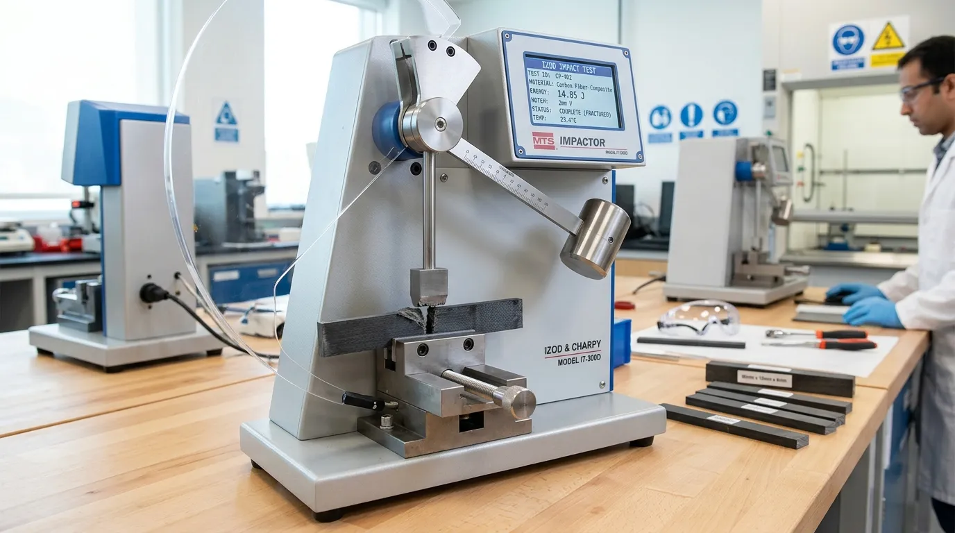 Digital Izod and Charpy Impact Tester for polymers, plastics and composites