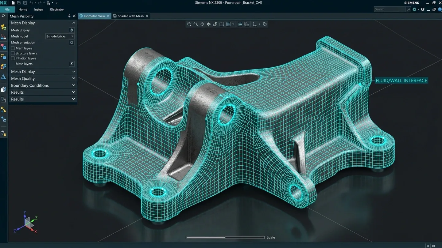 Hexahedral HyperMesh Boundary Setup and Node Alignment